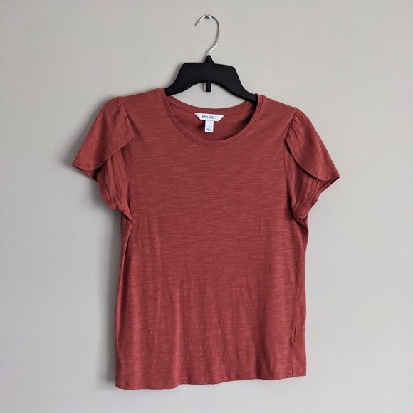 Nine West pink Petal Sleeve short sleeve T-shirt in a size Small - Picture 2 of 6